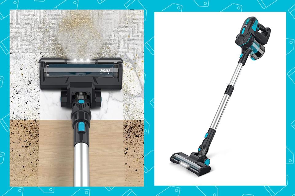 INSE Cordless Vacuum Cleaner, Lightweight Cordless Stick Vacuum