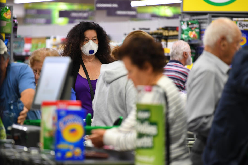 The passengers (not pictured) went shopping at Woolworths while they were supposed to be quarantined. Source: AAP