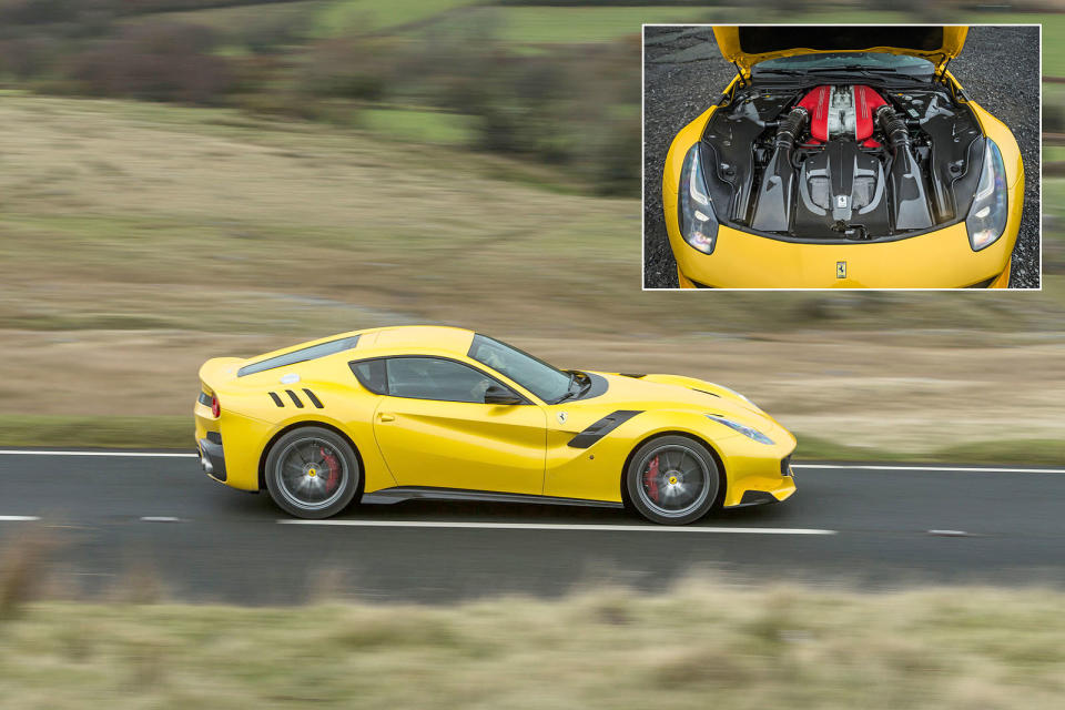 <p>If you’re going to name a car after one of the most evocative road races ever, it had better be something special, and the Ferrari F12tdf was just that. On looks alone, it was a <strong>winner</strong> and paid homage to the 1960s 250 GT models, while under the bonnet of the tdf was a 6262cc V12 with 769bhp, up 40bhp on the standard 512.</p><p>This engine was carefully <strong>balanced</strong> at the factory to reduce mechanical friction and used lighter materials for some of the motor’s internal components. The result is an engine that can rev to a peak of 8900rpm yet remains supremely <strong>smooth</strong>.</p>