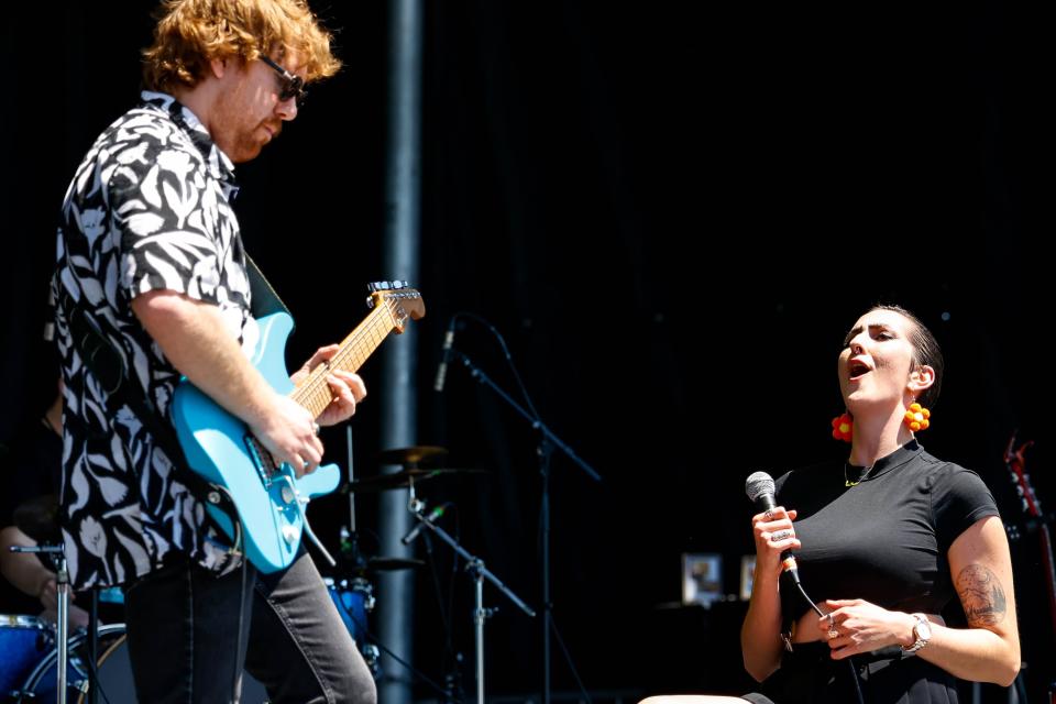 Sophia Massad performs at The Garage Winston Stage during the 2023 Norman Music Festival in Norman.