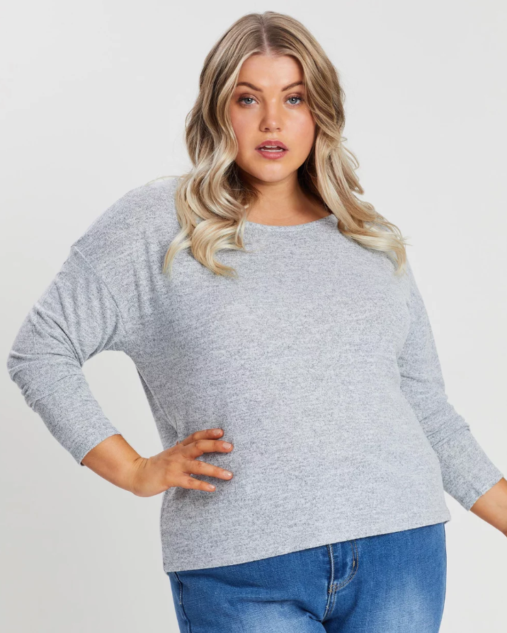 Atmos&Here Curvy Drop Shoulder Knit, $23.40 (RRP$59.99) from The Iconic.