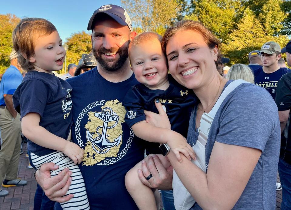 Northbridge native Jim Kiritsy and his wife, Bryana, and their children, Adeline, 3, and Jack, 1.