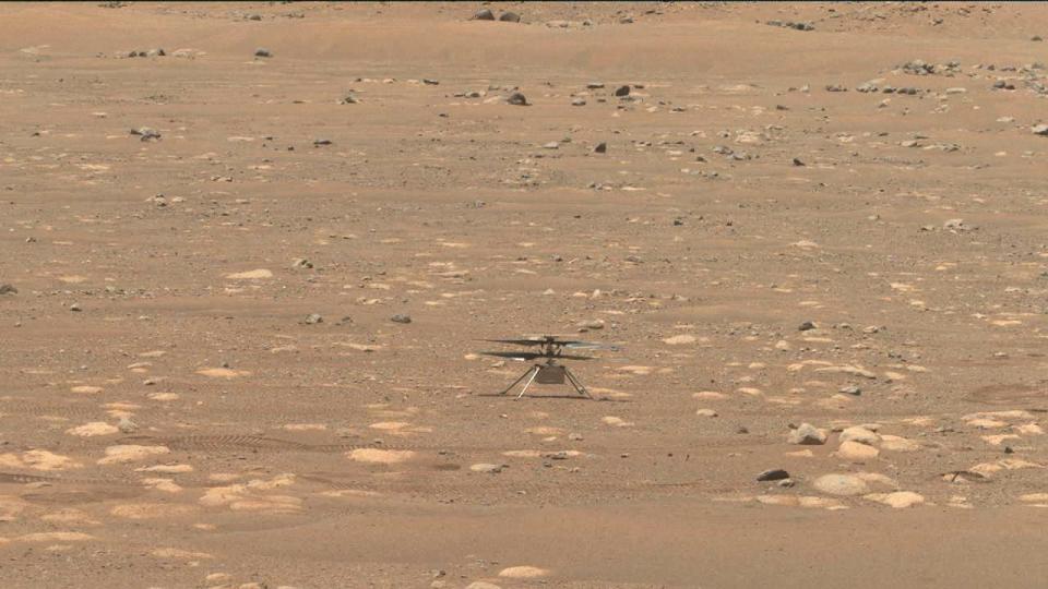 ingenuity mars helicopter blade spin perseverance rover