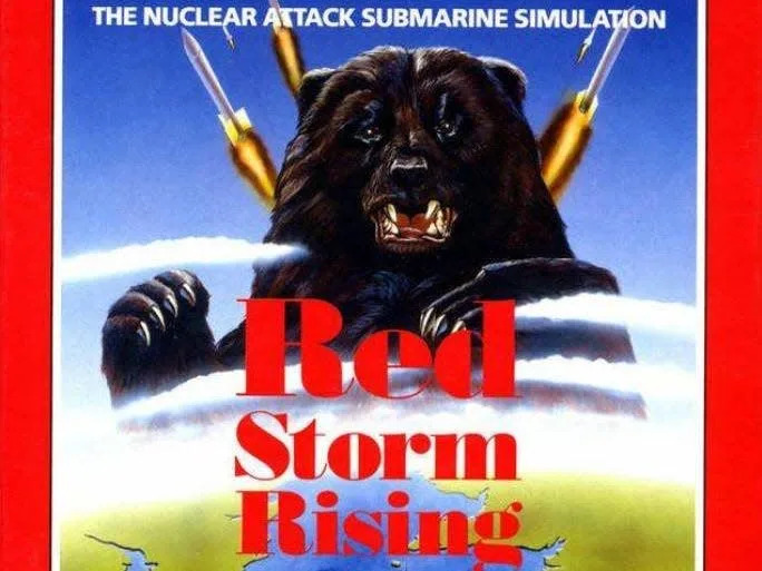 Cover of the 1988 video game based on the Tom Clancy novel &quot;Red Storm Rising&quot;