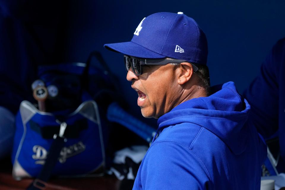 Dodgers manager Dave Roberts.