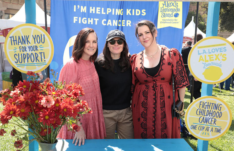 Carla Gallo, Clea DuVall and Melanie Lynskey attend LA Loves Alex's Lemonade Stand 2023 Chefs Event at UCLA in Los Angeles CA on Saturday, September 23, 2023.
