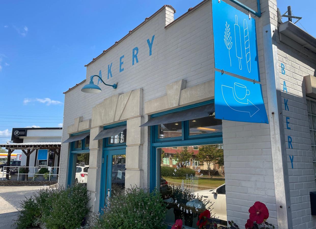 The store front of Independent Baking Company in Athens, Ga. on Wednesday, Oct. 4, 2023. The Five Points bakery has been in business since 2013.