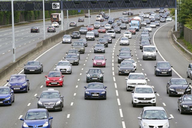 Vehicles on the M25