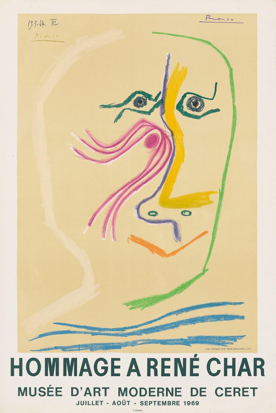 Hommage a Rene Char, 1969, After Pablo Picasso, £500, Tomkinson Churcher (Tomkinson Churcher)