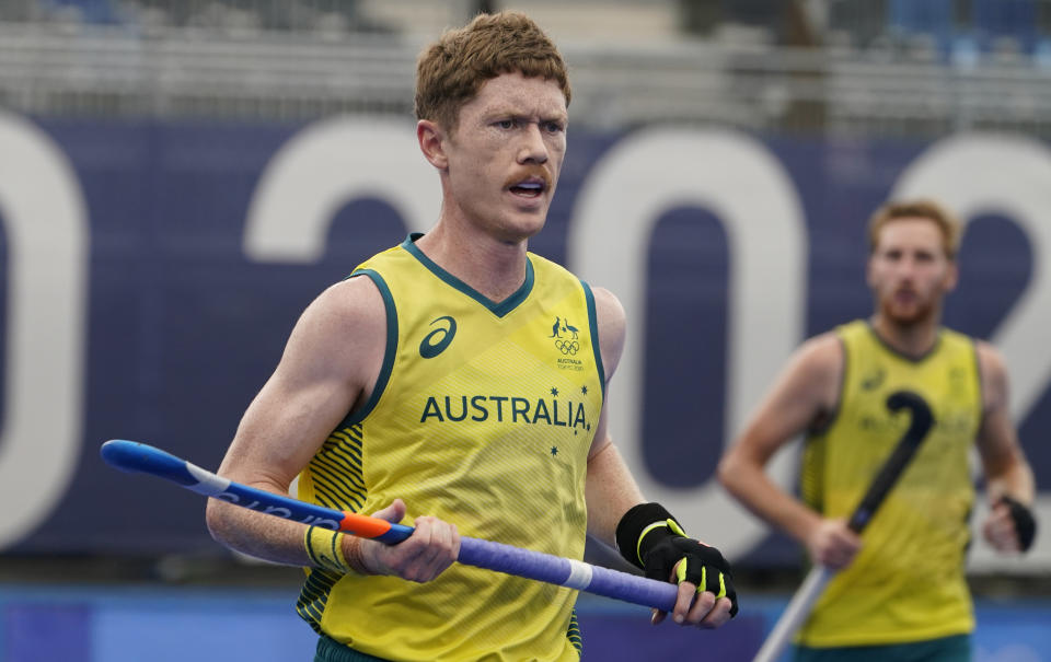 Matthew Dawson previously suffered a fractured eye socket during a training accident in 2018. (AP Photo/John Minchillo, File)