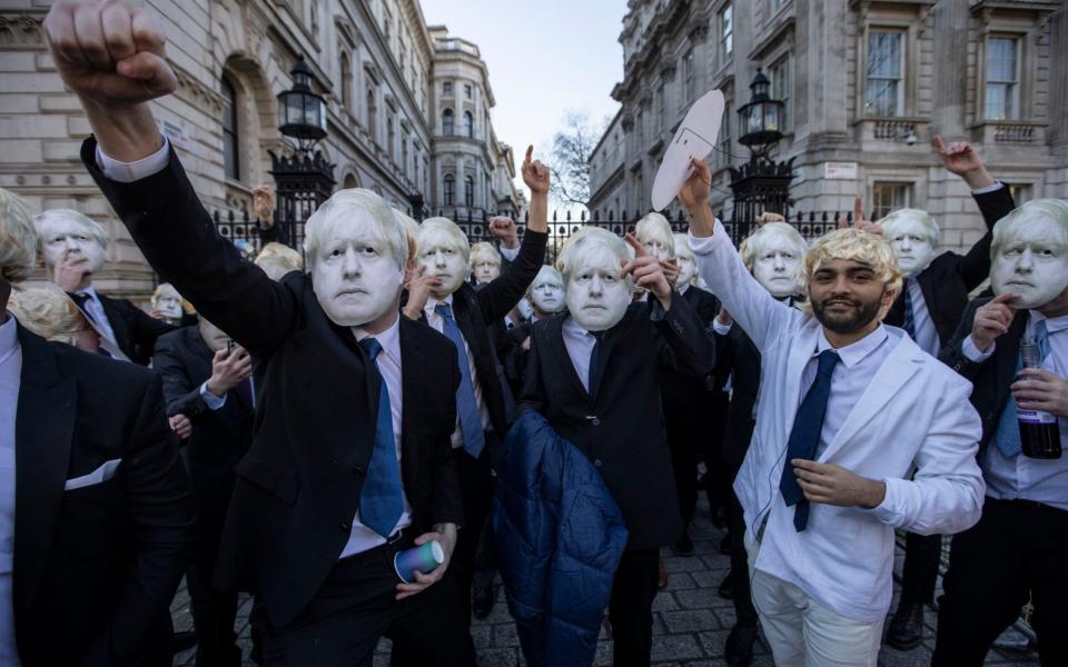 If chants at this flash mob on Friday were anything to go by, the 'work event' reasoning hasn't convinced everyone - Jeff Gilbert