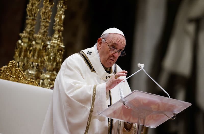 Pope Francis celebrates Christmas Eve Holy Mass, at the Vatican