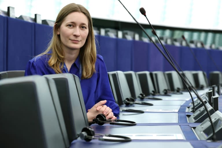 Initially mistaken for an intern, Kira Peter-Hansen has grown into her role as one of the EU's lawmakers (FREDERICK FLORIN)