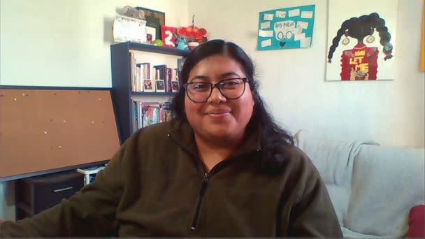 PHOTO: Madai Zamora, a former DACA recipient, teacher and community organizer, spent 21 years growing up in America. After self-deporting in 2018, she created the video blog Diary of a Native Foreigner. (ABC News)