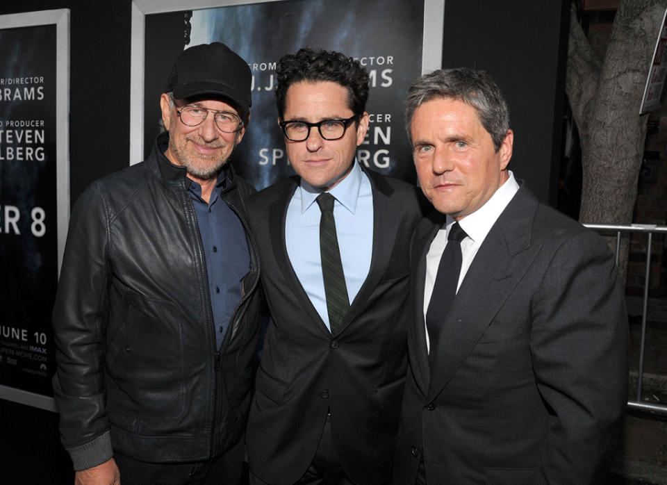 Super 8 LA Premiere 2011 Steven Spielberg JJ Abrams Brad Grey