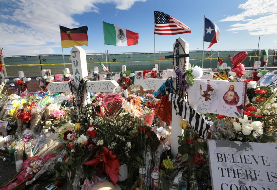 El Pasoans continue to mourn and visit the makeshift memorial outside the Walmart near Cielo Vista Mall.