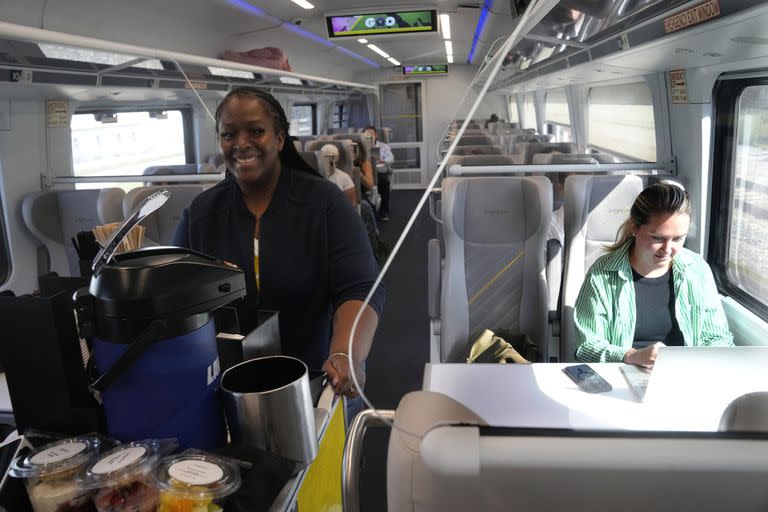 El servicio de comida a bordo del tren