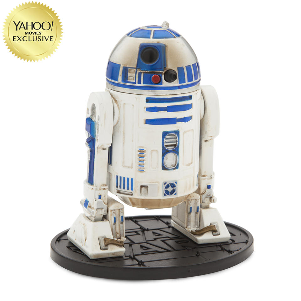 <p>“Luke Skywalker’s faithful astromech droid R2-D2 comes to life in this meticulously crafted action figure.” $26.95/DisneyStore.com (Photo: Disney Store) </p>