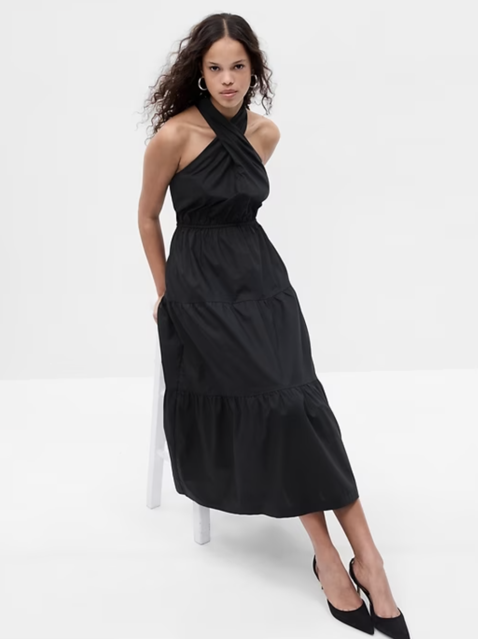 Halter Tiered Maxi Dress (photo via Gap)