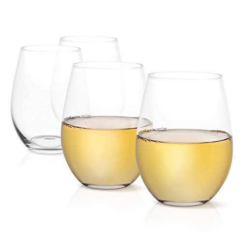 2) JoyJolt Spirits Stemless Wine Glasses