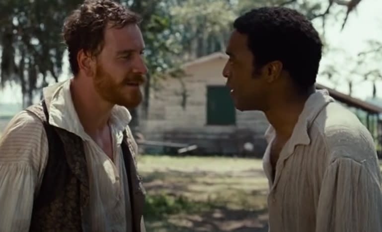 Michael in 12 Years a Slave with Chiwetel Ejiofor