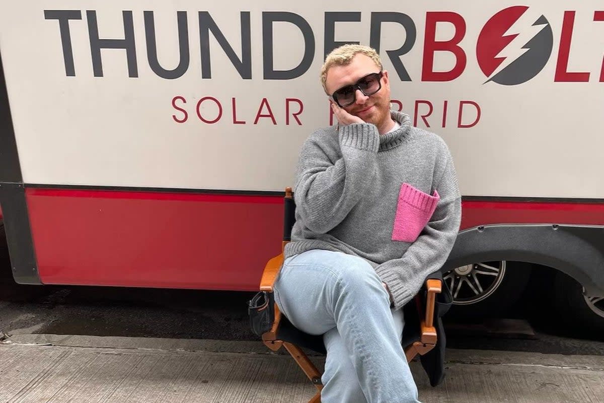 Sam Smith shared a photo from the set of the Sex And The City sequel  (Sam Smith)