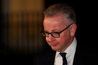 Britain's Environment Secretary, Michael Gove, leaves 10 Downing Street, in London, Britain November 14, 2018. REUTERS/Toby Melville