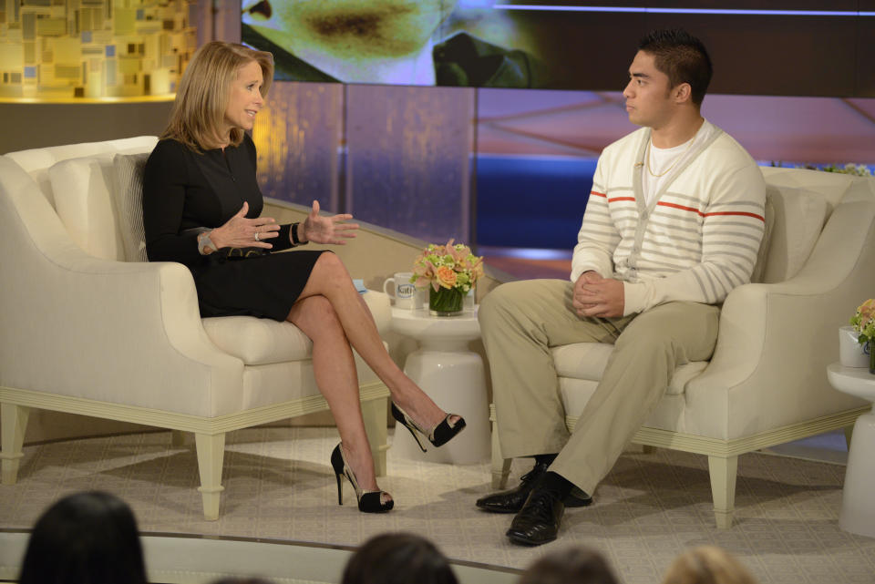 Te'o made a TV appearance with Katie Couric to disclose his involvement in a scandal revolving around the identity of his girlfriend. He claimed to be the victim of a hoax, after it was revealed that his girlfriend never existed and her death was faked. The person behind the hoax was Ronaiah Tuiasosopo, who would guest on 'Dr. Phil' and confess to the hoax.