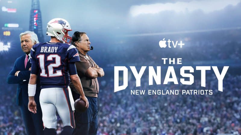 "The Dynasty: New England Patriots" docuseries featuring Tom Brady, Bill Belichick and Robert Kraft is coming to Apple TV+. Photo courtesy of Apple TV+