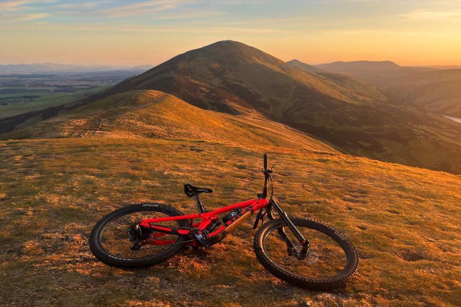 Bike and Pentland hills