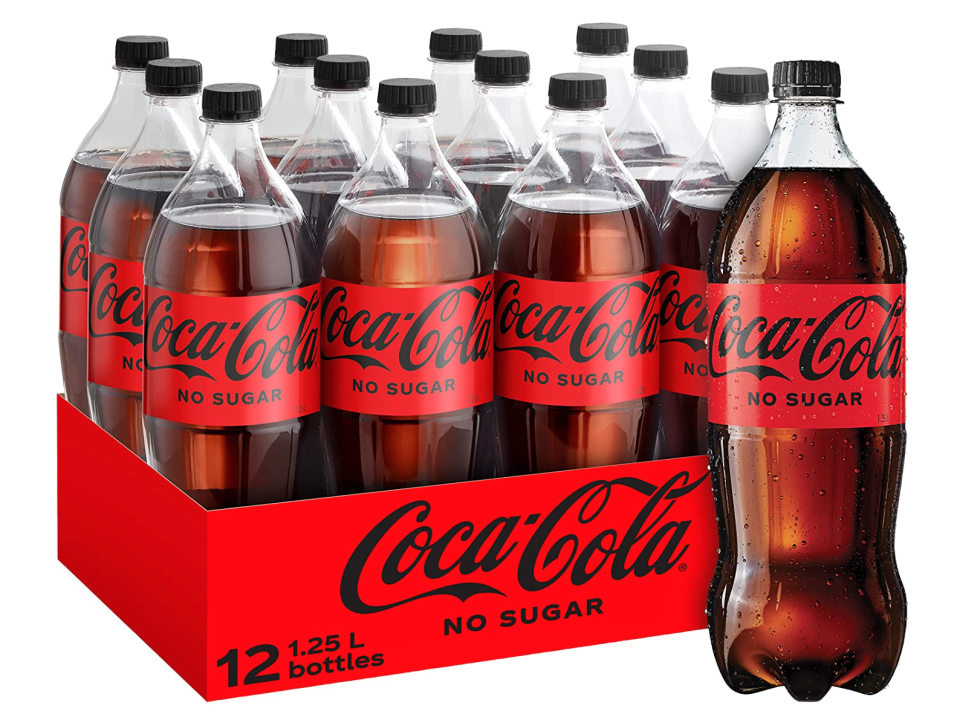 12-pack of 1.25L bottles of Coca-Cola No Sugar 