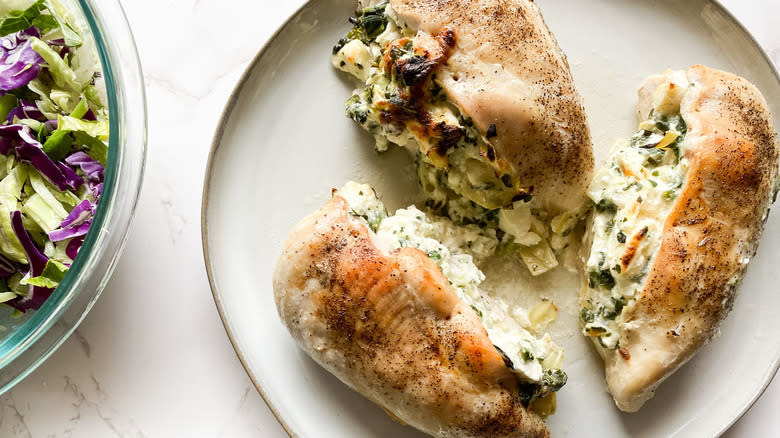 chicken breasts with creamy filling