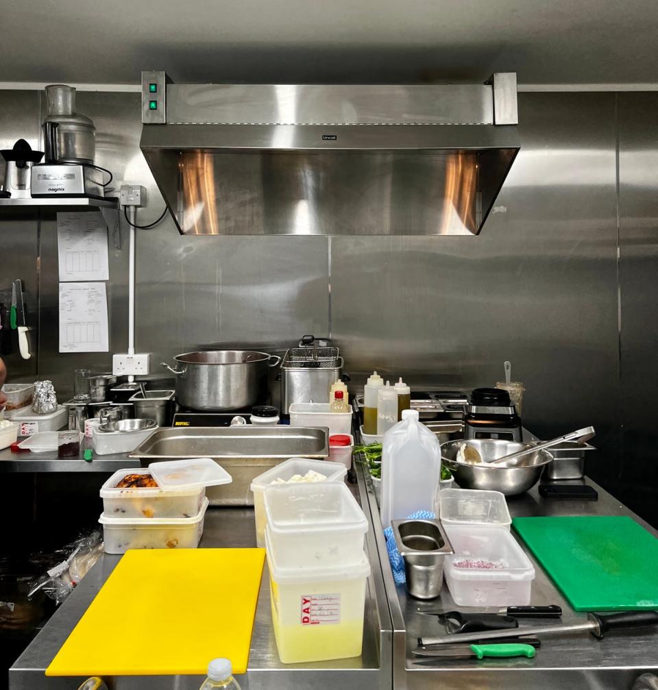 Small, but busy: the kitchen at Sohaila (Mike Daw)