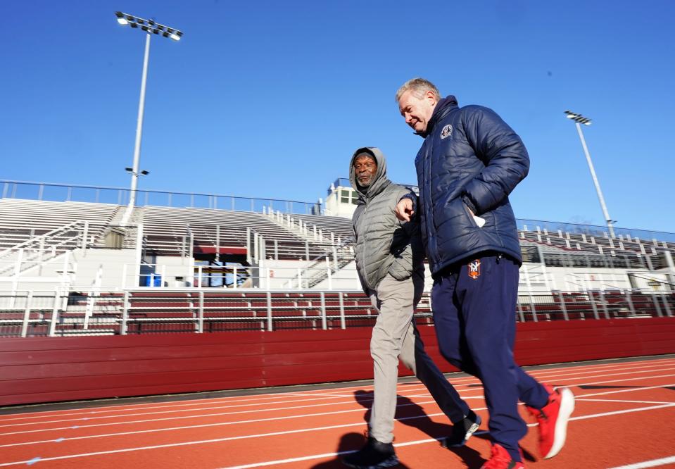 Memorial Field track and skate park opens to the public on Saturday, February 18, 2023.  