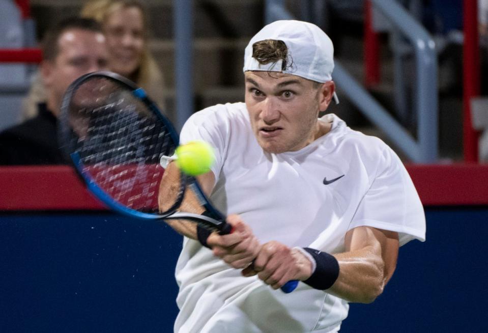 Jack Draper reached the quarter-finals in Montreal last week (Paul Chiasson/The Canadian Press via AP) (AP)