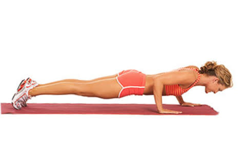 Staggered Arm Push-Up