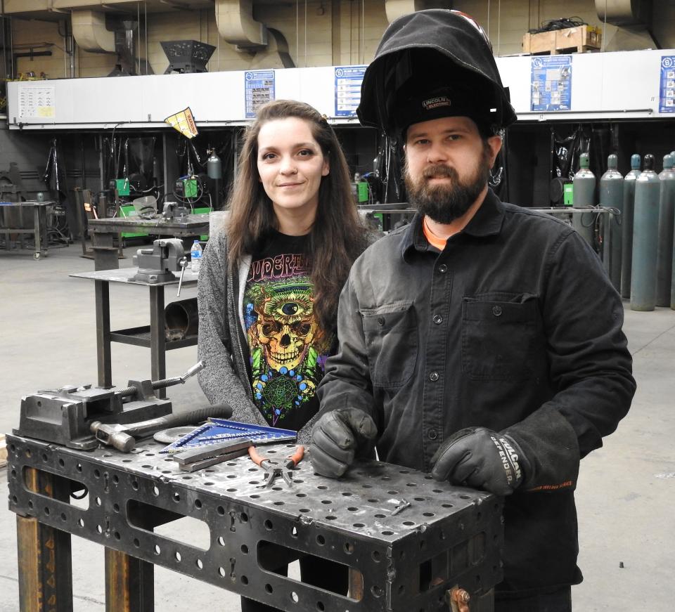 Taci and David Dean recently completed the adult education program at the Coshocton County Career Center, in partnership with the Buckeye Career Center, to earn their high school diplomas. David also completed the welding course and Taci the business and marketing program.