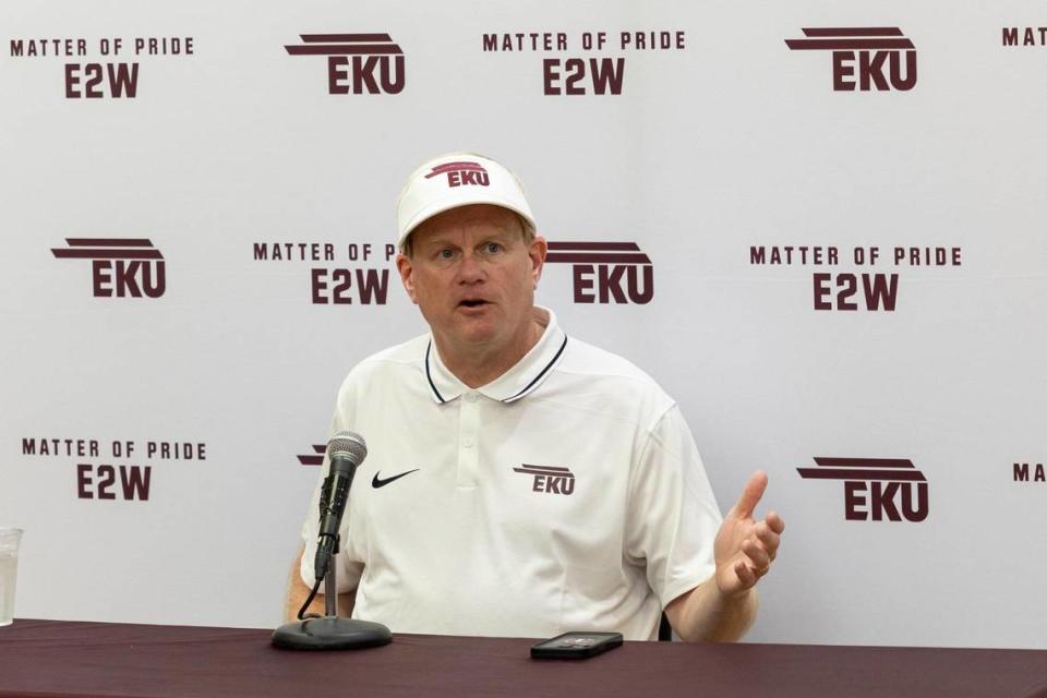 EKU football head coach Walt Wells said that quarterbacks coach Maxwell Smith, a former UK QB, might have the hardest job on the EKU coaching staff.