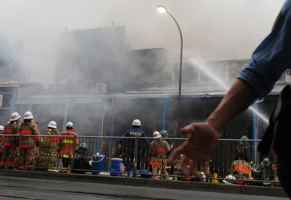 Fire breaks out at world’s largest fish market in Tokyo