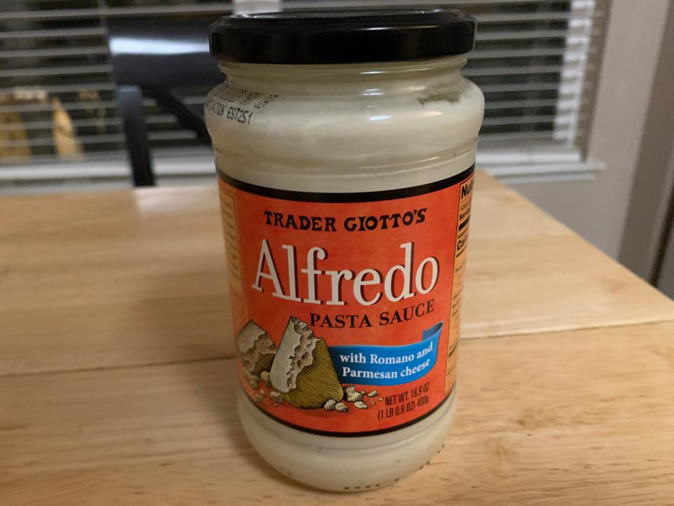 Trader Giotto's Alfredo sauce