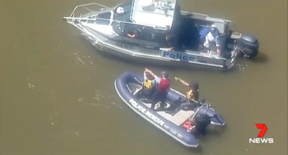 Police divers search for a 59-year-old man who is still missing and feared dead. Source: 7 News