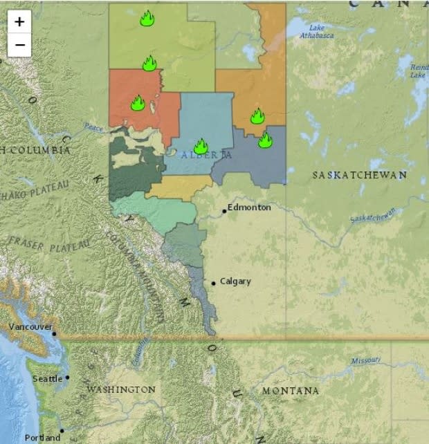 Alberta Wildfire screengrab