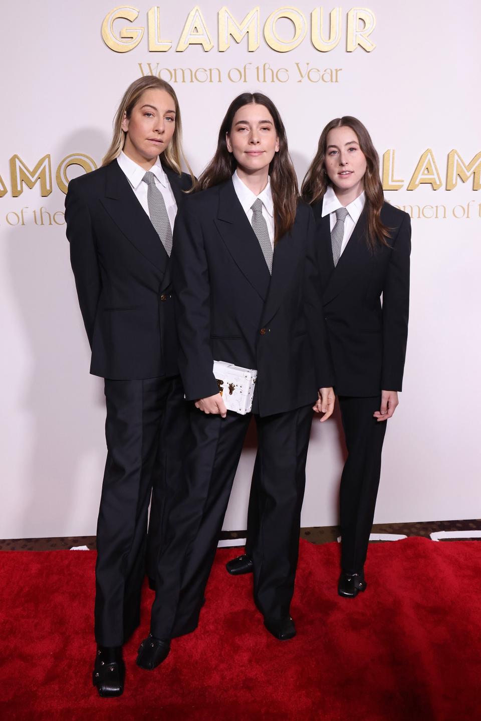 NEW YORK, NEW YORK - NOVEMBER 01: Este Haim, Danielle Haim, and Alana Haim attend the 2022 Glamour Women of the Year Awards at The Grill &amp; The Pool Restaurants on November 01, 2022 in New York City. (Photo by Taylor Hill/Getty Images)