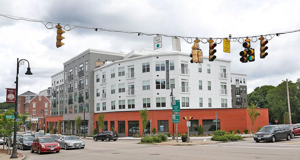 New development at Washington and Commercial streets in Weymouth Landing on Wednesday, July 6, 2022.