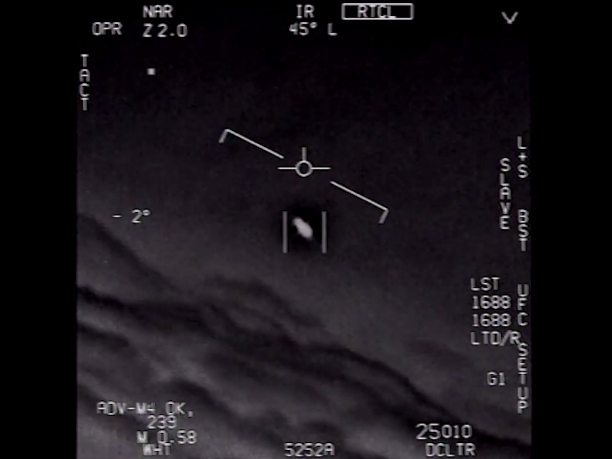 The US Navy released video earlier this year showing what appeared to be 'UFOs': US Navy