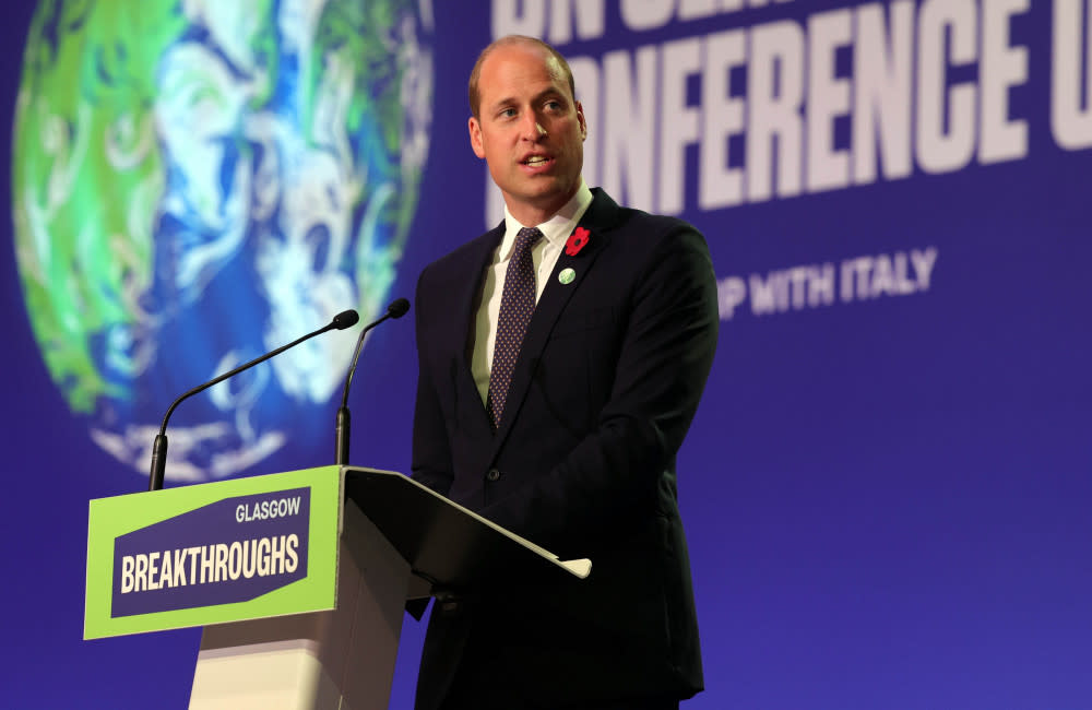 Prince William at the climate change summit credit:Bang Showbiz