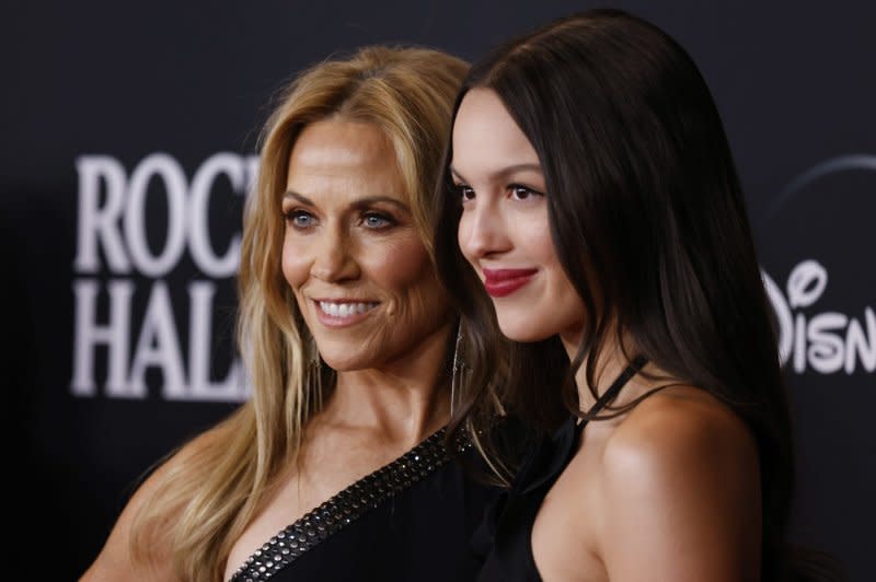 Sheryl Crow (L) and Olivia Rodrigo attend the Rock & Roll Hall of Fame induction ceremony in 2023. File Photo by John Angelillo/UPI