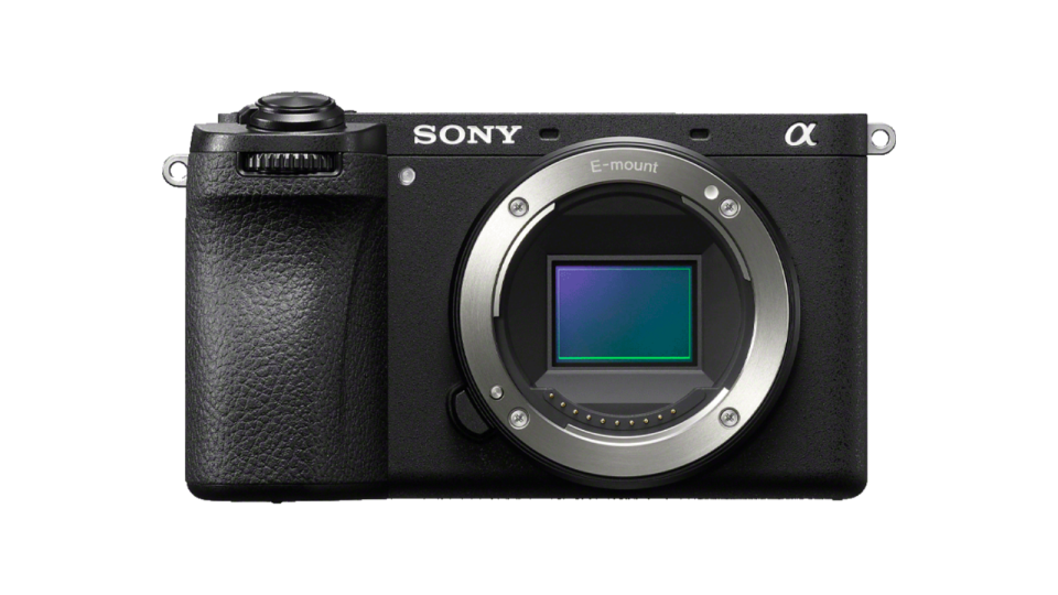 Sony A6700 front side on a white background