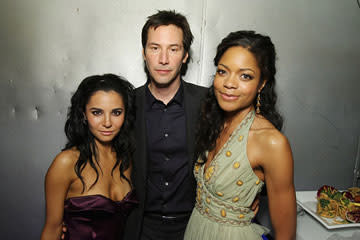 Martha Higareda , Keanu Reeves and Naomie Harris at the Los Angeles premiere of Fox Searchlight Pictures' Street Kings