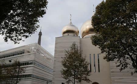 View of the Russian Orthodox Cathedral Sainte-Trinite, with the Spiritual and Cultural centre, during its inauguration in Paris, France, October 19, 2016. REUTERS/Regis Duvignau